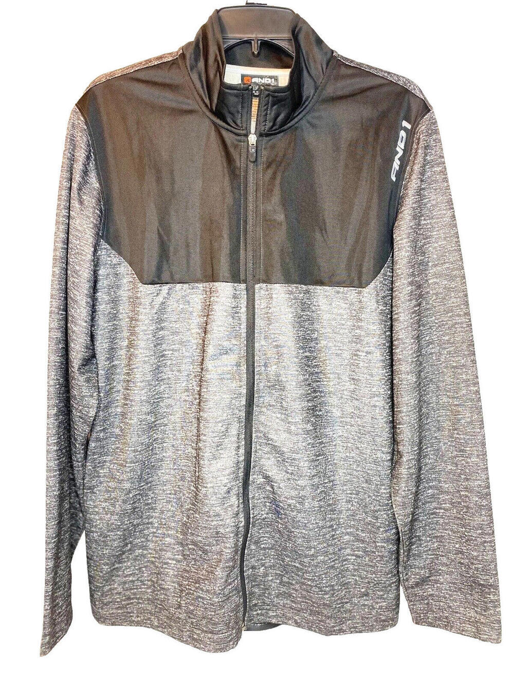 AND 1 - Zip Up Jacket with Collar - Black -large Men’s